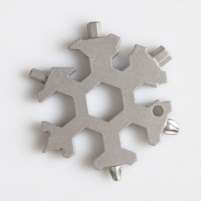Hexagonal tool 19in1 snowflake card Function combination card Outdoor products Alloy steel Wrench screwdriver bottle opener