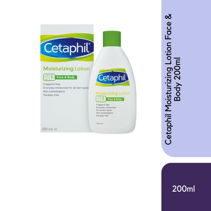 Cetaphil Moisturizing Lotion Face & Body 200ml Lazada
