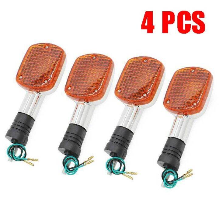 Pack of 4/2 12V Turn Signal Blinker Lights For Honda Shadow VT400 VT