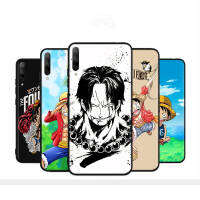 Black อ่อนนุ่ม ซิลิโคน เคสโทรศัพท์ หรับ OPPO  H-128 One Luffy Ace Piece Anime