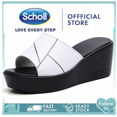 Scholl รองเท้าแตะผู้หญิง Scholl หนังรองเท้าผู้หญิง Scholl รองเท้าผู้หญิง Scholl ผู้หญิงรองเท้าแตะรองเท้าลำลองผู้หญิงโบฮีเมียนโรมันรองเท้าแตะ รองเท้าฤดูร้อนรองเท้าแตะผู้หญิงรองเท้าแบน