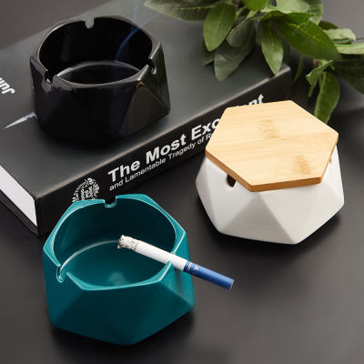 Ashtrays gift for boyfriend Creative Ashtray Desk Home accessories Ash Tray Ashtray With Lid Ceramic Ashtray Ashtray for Home