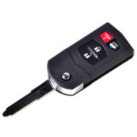 DWCX 4ปุ่มพับรีโมทคอนล Keyless Key Shell Case Fob สำหรับ Mazda 3 6 2010 -2012สำหรับ MX-5 Miata 2006 2007 - 2012