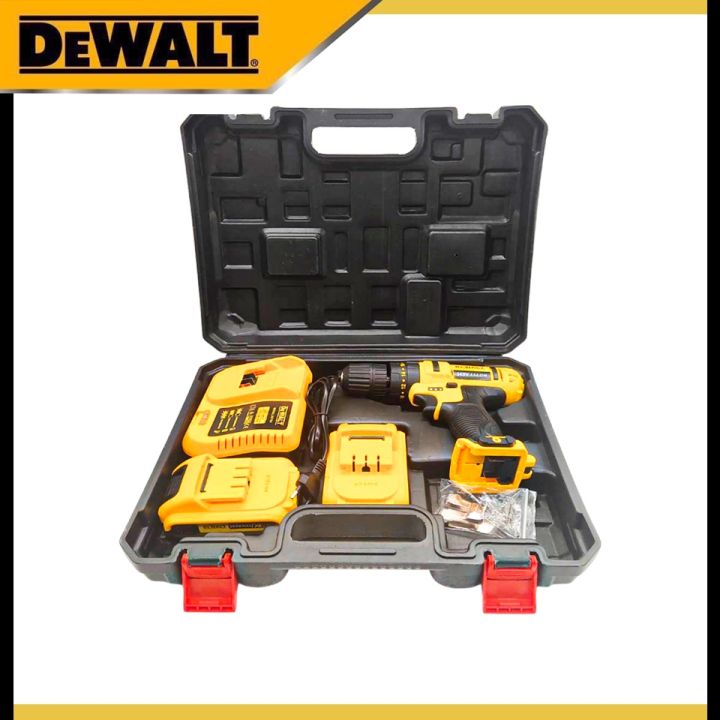 สินค้าขายดี-new-สว่านไร้สายdewalt-ตัวใหม่ล่าสุดแรงงง-สว่านไร้สายแบต2ก้อนแถมชุดกระเป๋าอุปกรณ์-aaa