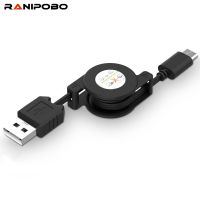 Ranipobo สายสปริงชาร์จเร็ว2.4A,สำหรับ Samsung Xiaomi Huawei ประเภท C สายสปริงที่ชาร์จไฟบนรถยนต์โทรศัพท์