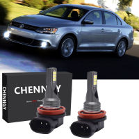 สำหรับ Volkswagen Jetta (Mk6) (2011 - 2018)-2ชิ้น H11ชุดหลอดไฟหน้า LED ไฟตัดหมอก