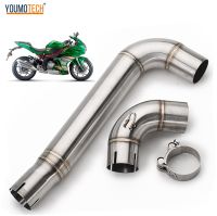 สำหรับ Benelli BJ300GS 302R 2016-2021ท่อไอเสียรถจักรยานยนต์ดัดแปลงกลางลิงค์ท่อสลิปบน Benelli 302 BN302คอลิงค์ท่อ