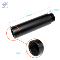 【Paul L】 ไมโครโฟน Stand EXTENSION Tube 5/8นิ้วหญิงถึง5/8ชายสำหรับโต๊ะทำงานขาตั้ง shock Mounts พอดีกับไมโครโฟนส่วนใหญ่