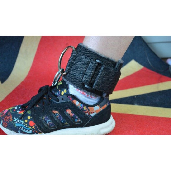 สายรัดข้อเท้า-d-rings-อุปกรณ์เสริมสําหรับออกกําลังกาย-สายรัดข้อเท้า-u-shaped-ใช้กับเครื่องสลิง-ankle-strap-with-sling-สำหรับการฝึกยิมใหม่