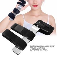 Breathable Built-In Alloy Splint Wrist Joint Brace Finger Joint Fracture Deformation Fixed Care Shield Braces Adjustables Blacks