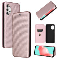 Samsung Galaxy A32 5G Case, EABUY Carbon Fiber Magnetic Closure with Card Slot Flip Case Cover for Samsung Galaxy A32 5G