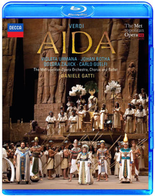 Verdi Opera Aida ulmanna Gatti Metropolitan Opera House Chinese character Blu ray BD25G