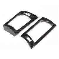 คาร์บอนเนื้อแดชบอร์ดเต้าเสียบอากาศกรอบครอบตัดสำหรับ BMW X3 F25 X4 F26 2011-2017เครื่องปรับอากาศ Vent แถบตกแต่ง