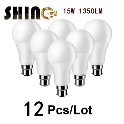 12ชิ้น Focos ความสว่างสูงหลอดไฟ LED โคมไฟ E27 B22 AC220V-240V 15วัตต์18วัตต์พลังงาน3000พัน4000พัน6000พัน L Ampada ประหยัดพลังงานโคมไฟ