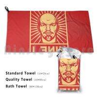 【Bathroom sale】วินเทจ Lenin โซเวียต PropagandaTowel BathLenin คอมมิวนิสต์คอมมิวนิสต์ Stalin Marx สังคม