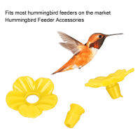 30 Sets Hummingbird Feeder Flowers Multicolor Unique Replaceable Hummingbird Bird Feeder Flower Accessories