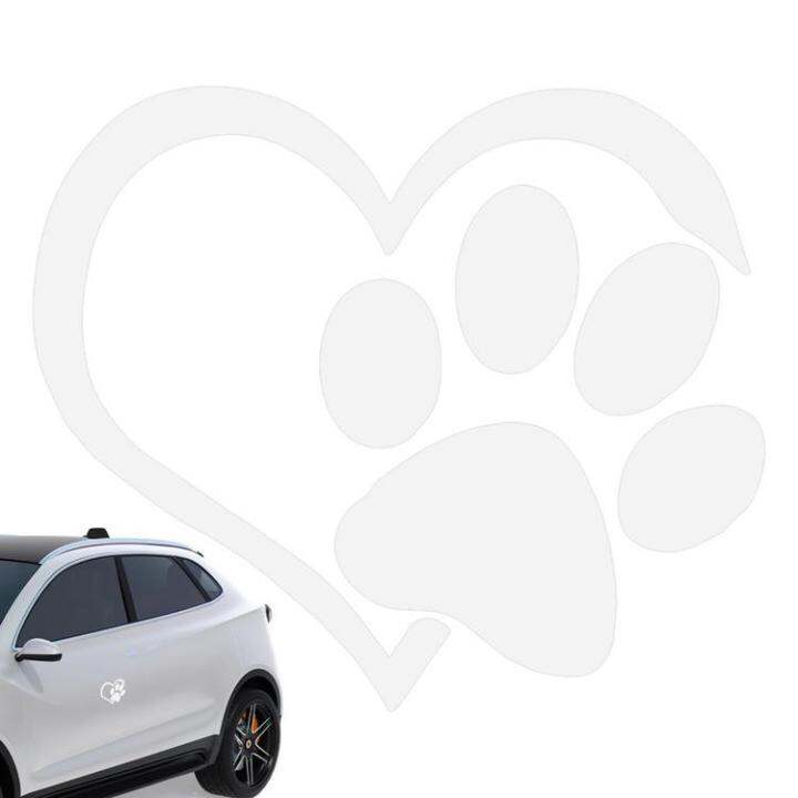 heart-decals-for-cars-waterproof-automotive-dog-paw-print-stickers-footprint-decals-for-trucks-walls-hotels-decoration-cute-love-stickers-for-restaurants-window-laptops-greater