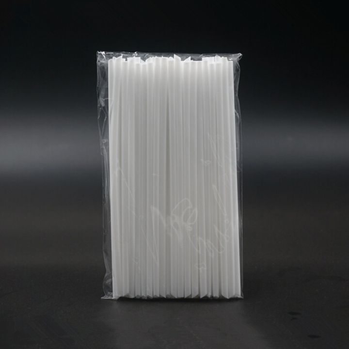 hot-qikxgsghwhg-537-ฟางทิ้ง15เซนติเมตรสีขาวใสชานมเครื่องดื่มน้ำผลไม้ชี้หลอด100ชิ้นพลาสติก-rietjes-อุปกรณ์ครัว