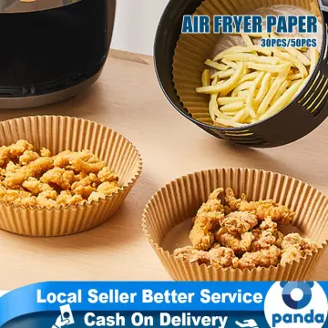 30pcs/set Air Fryer Disposable Aluminum Foil Liners; Non-stick Air Fryer  Liner; Round Tin Foil Pans; Safe Round Foil Pie Pans For Baking; Storage