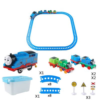 โทมัสถังเครื่องยนต์และเพื่อนอนิเมะ Kawaii ปริศนารถไฟฟ้าของเล่นของขวัญคริสต์มาสเด็กแม่เหล็กรถไฟ Thomas
