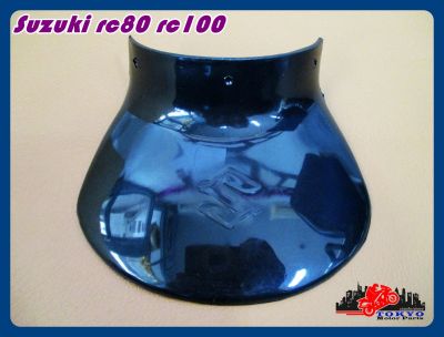 SUZUKI RC80 RC100 REAR MUDGUARD PLASTIC "BLACK" (1 PC.) // หางเต่า บังโคลนหลัง SUZUKI RC80 RC100 สีดำ