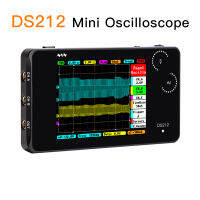 1ปี Warry DS212แบบพกพาออสซิลโลสโคปแบบดิจิตอล2ช่อง1MHz แบนด์วิธ10msa/s Oscilloscope Osciloscopio ขนาดเล็กพร้อมรองเท้าบูทซิลิโคนอ่อน