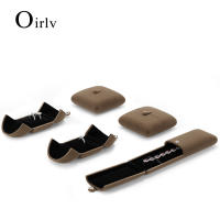 【Ready Stock】Oirlv กล่องของขวัญเครื่องประดับสีน้ำตาล / กาแฟแหวนกำมะหยี่สร้อยคอสร้อยข้อมือแสดงกล่องเก็บของพร้อมปุ่มงานแต่งงานกล่องเคร H009