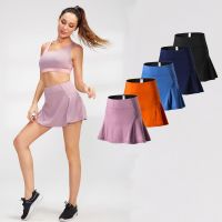 Women Skirts with Pockets High Waist Shorts Skirt Underpants for Badminton Tennis Compressed Sportswear Uniform Yoga Golf Wear