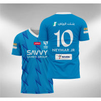 เสื้อกีฬาแขนสั้น พิมพ์ลาย Neymar Al Hilal Home 2023 2024