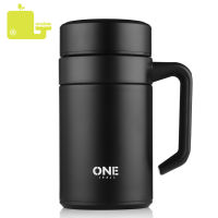 Thermal Mug Infuser 400ml Stainless Steel Thermos Mugs Office Cup With Handle With Lid Insulated Tea Mug Thermos Cup Office