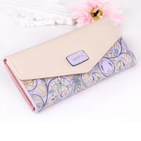 nd Flower Long Wallet for Women Soft Leather Ladies Credit Card Holder Coin Purse Pocket Small Clutch Wallets Female Bags