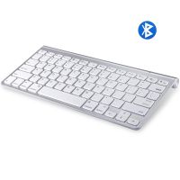 Ultra Slim Apple Style Bluetooth Keyboard Low Noise Wireless Keyboard Compact Keyboard for IOS Windows Android