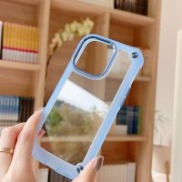 .Suitable For Clear Acrylic Shockproof Cover iPhone 15 14 13 12 Pro Max Plus 13promax 14promax 15promax Phone Case