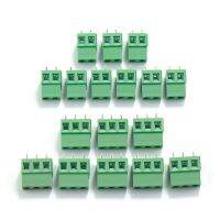 200/100/50pcs Screw Terminal Block Connector Stitchable Plug-Pin Straight Needle Pitch Header Socket 2Pin 3Pin 5mm