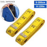 TOOL IMPROVER Durable Soft PVC 3เมตร300ซม.เย็บเทเลอร์เทปวัดร่างกายไม้บรรทัด