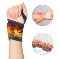 1/2Pcs Magnetic Therapy Self-Heating Wrist Support Brace Wrap Heated Hand Warmer Compression Pain Relief Wristband Belt Winter