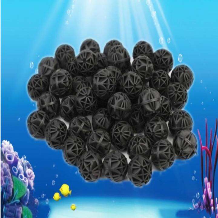 50Pcs Aquarium Filter Bio Balls Cotton For Air Pump Canister Clear