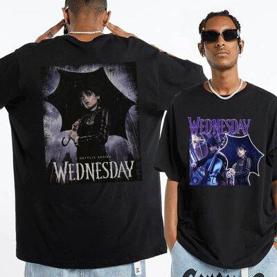 TV Series Wednesday Addams Poison Graphic T-shirts Mens s Hip Hop Gothic Short Sleeve Oversized T Shirt Streetwear Tops XS-4XL-5XL-6XL