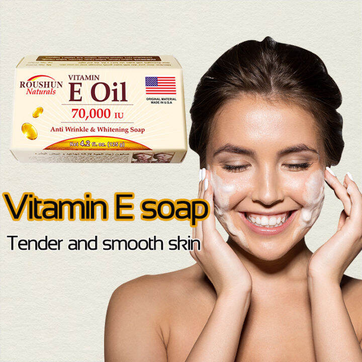 ROUSHUN Vitamin E oil soap moisturizes the whole body and leaves