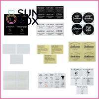 SUN BOX กาวในตัว สไตล์นอร์ดิก เครื่องจ่ายสบู่ แชมพูครีมนวด สติ๊กเกอร์มาร์กเกอร์ขวดรีฟิล ฉลากเครื่องสำอาง ห้องน้ำ แท็กการจำแนก