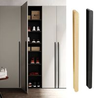 Contemporary and contracted coat cupboard door drawing extended handle drawer cabinet golden light much long black