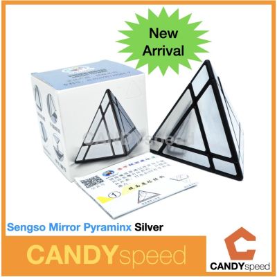 รูบิคสามเหลี่ยม Sengso Mirror Pyraminx Black | Sengso Tower Mirror Pyraminx Cube | By CANDYspeed