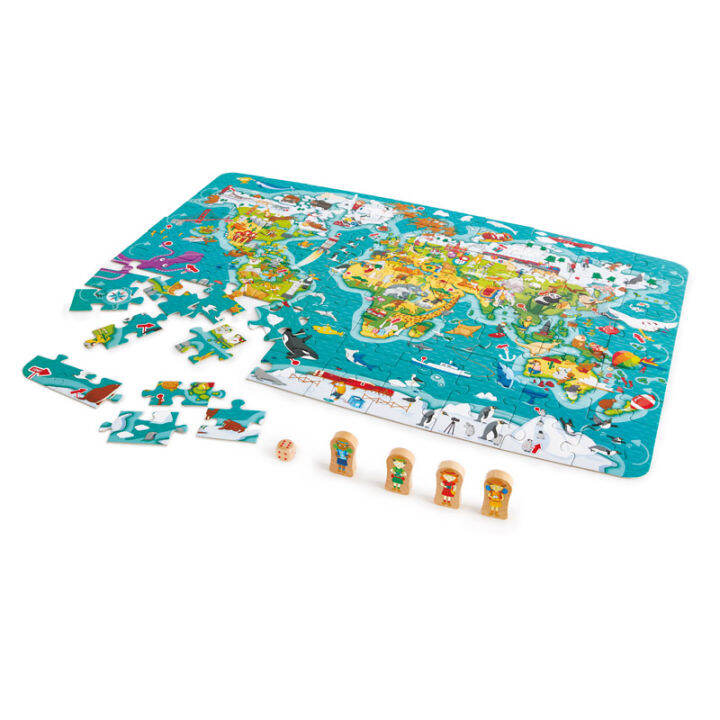 Hape 2in1 World Tour Puzzle and Game จิ๊กซอว์ ธีมเที่ยวรอบโลก