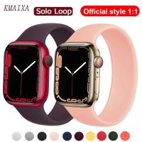 [ladies jewelry]   ห่วงเดี่ยวสำหรับสายนาฬิกา Apple 44มม. 40มม. 45มม. 41มม. IWatch 38มม. 42สร้อยข้อมือซิลิโคนยืดหยุ่น Apple Watch Serie 5/4/3 /Se/ 6/7สาย