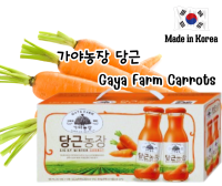 เครื่องดื่มเกาหลี  น้ำแครอท กายาฟาร์ม  Gaya Farm Carrots가야농장 당근180ml x12 ea ยกแพ็คถูกเกาหลีแท้ ? พร้อมส่งว่า  สินค้าเ