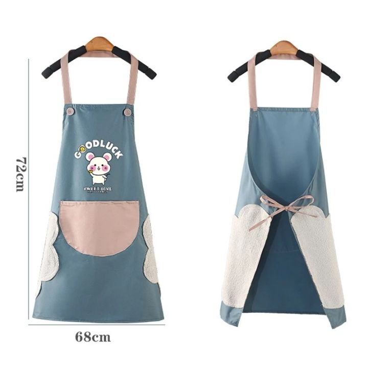 cute-cartoon-mouse-kitchen-apron-for-men-women-home-cleaning-tools-waterproof-apron-easy-to-clean