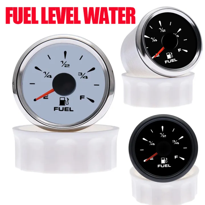 2'' 52mm 0190ohm 7 Colors Backlight Pointer Fuel Level Gauge Water