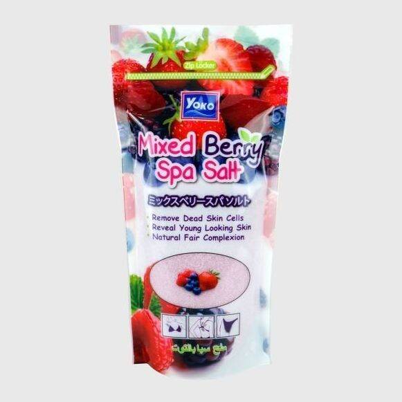YOKO MIXED BERRY SPA SALT 300g AUTHENTIC BODY SCRUB SALT Lazada PH