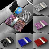 【LZ】✖  License Card Holder for Car Driving Interior Flip Armazenamento Bling Acessórios Senhoras Meninas