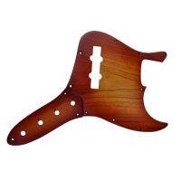 【lz】◈▲✑  Jazz Bass Ailanthus Madeira Guitarra Pickguard 10 Buracos 5 Cordas Pick Control Plates Scratch Plate Acessórios